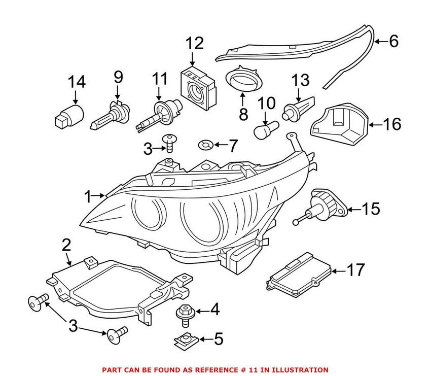 BMW Mini Light Bulb (Headlight) (Xenon) (D1S) 63217217509